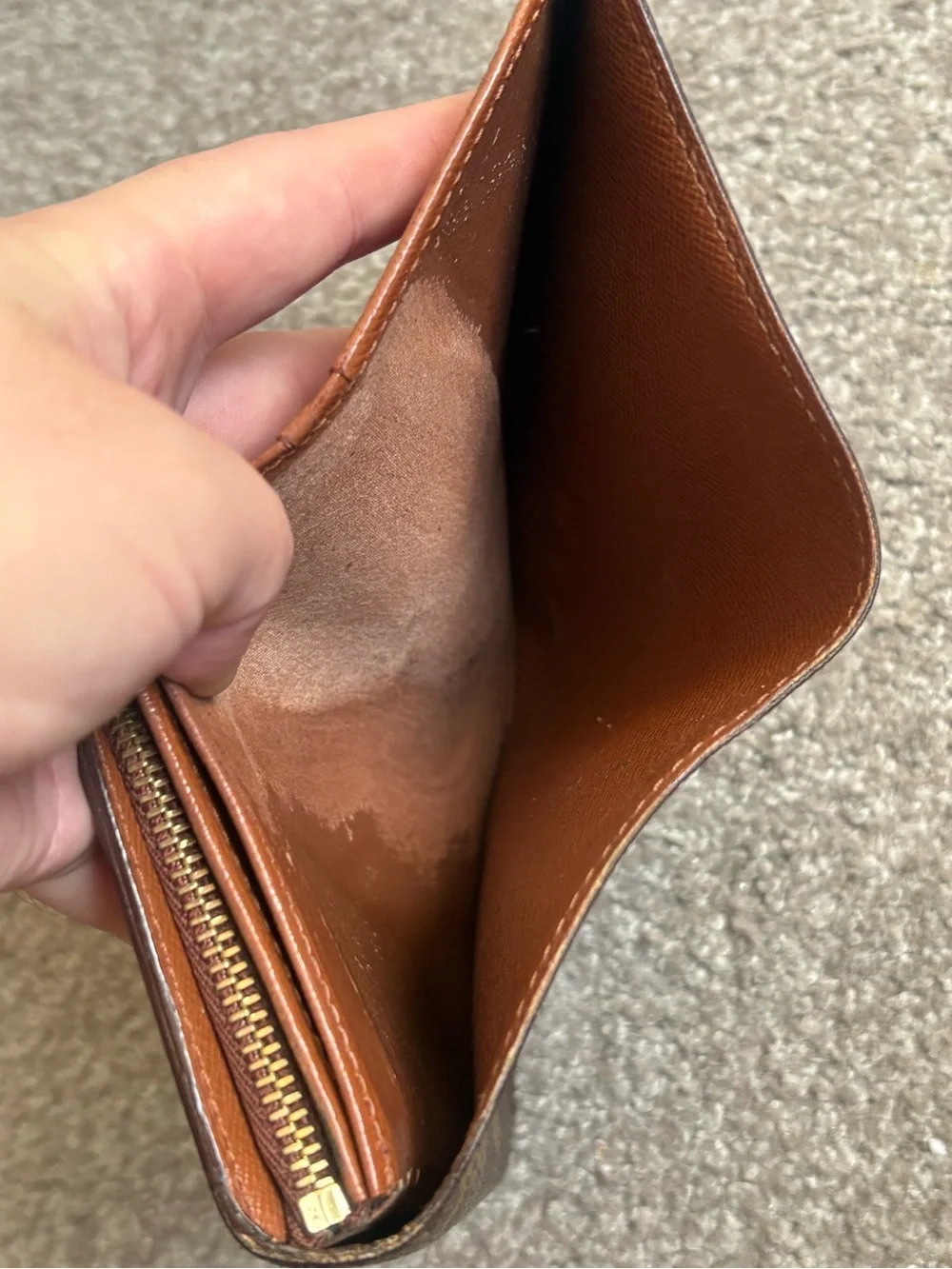 Auth Louis Vuitton Monogram Bifold zippy Wallet